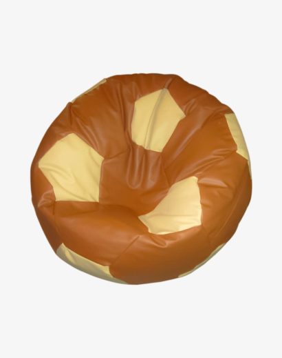 Soccer Bean Bag Classic - Light Brown & Off White