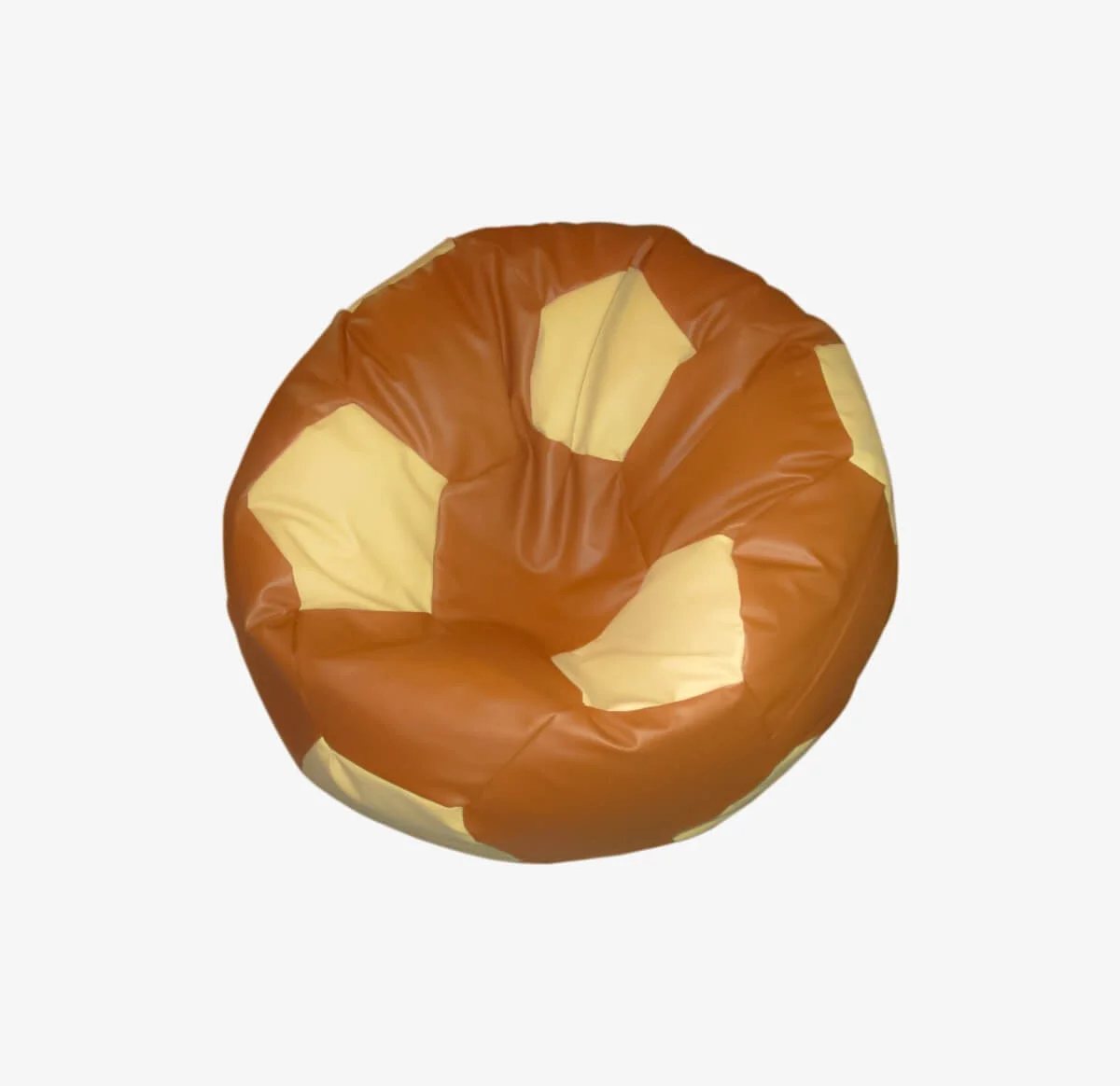 Soccer Bean Bag Classic - Light Brown & Off White Soccer Bean Bag Classic - Light Brown & Off White