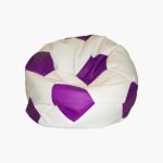 Soccer Bean Bag Classic - White & Purple