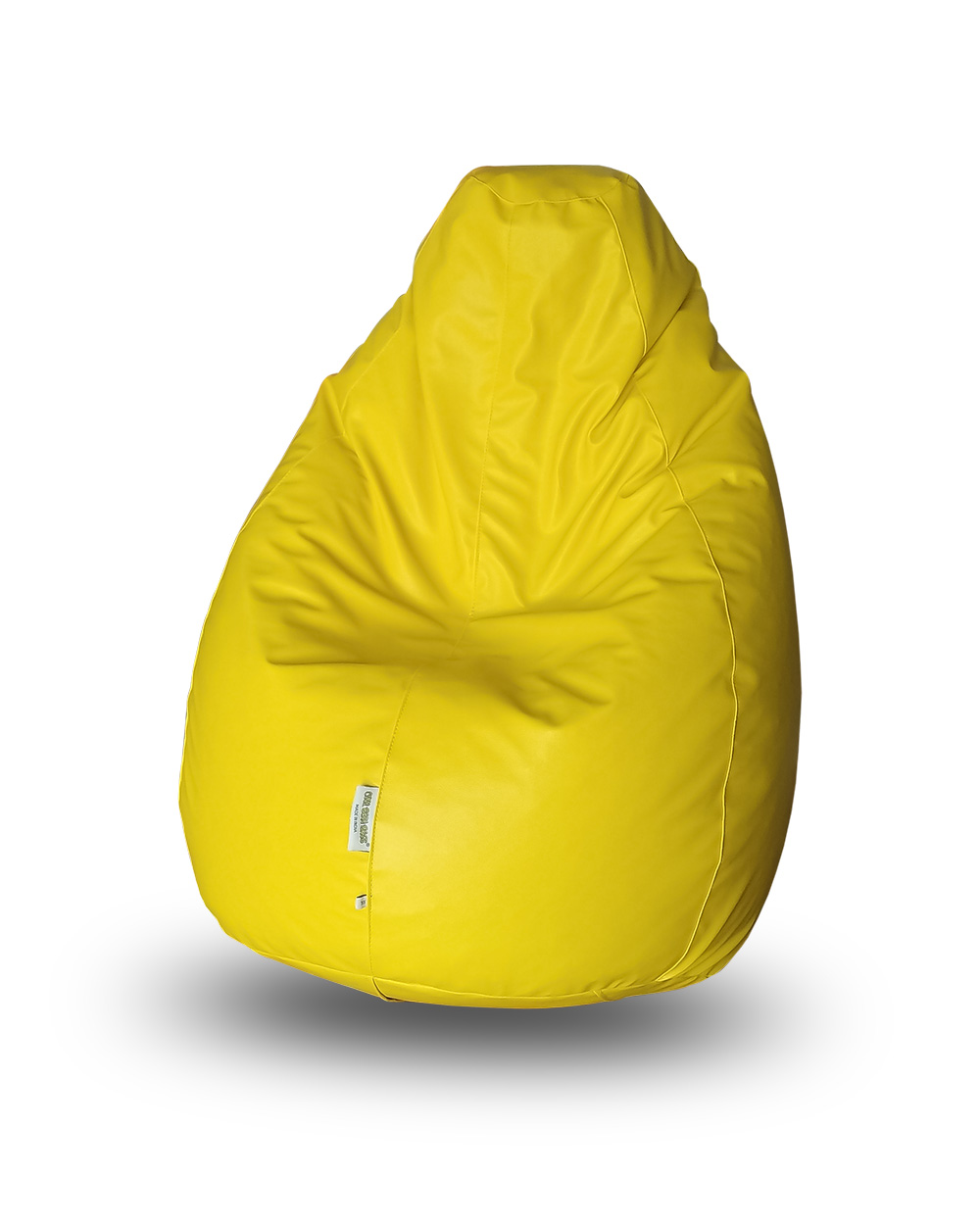 Daffodil organic cotton handmade bean bag Cover by Urbanloom - Yellow –  URBANLOOM