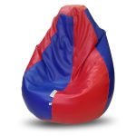 Classic Bean Bag Burgundy & Blue Stripes