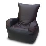 Bean Sofa Chair Classic Black & Dark Brown