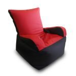 Bean Sofa Chair Classic Red & Black