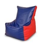 Kids Bean Chair Blue & Red