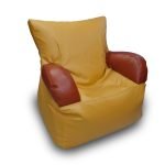 Kids Bean Sofa Chair Camel & Tan