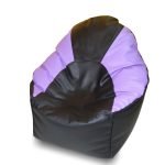 Mudha Bean Chair Classic Black & Purple